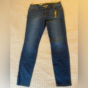 Kut from the Kloth Mia Toothpick Skinny Jeans Dark Blue NWT Size 16 Women's